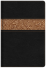 NKJV Reader's Bible, Black/Brown Tooled LeatherTouch Cover Image