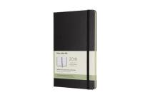 Moleskine 12 Month Weekly Horizontal Planner, Large, Black, Hard Cover (5 x 8.25) By Moleskine Cover Image