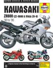 Kawasaki ZX600 (ZZ-R600 & Ninja ZX-6) '90 to '06 (Haynes Service & Repair Manual) Cover Image