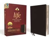 Niv, Life Application Study Bible, Third Edition, Personal Size, Bonded Leather, Black, Red Letter Edition By Zondervan Cover Image