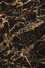 Notebook: Beautiful black marble ★ Personal notes ★ Daily diary ★ Office supplies 6 x 9 - Regular size noteboo Cover Image