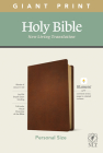 NLT Personal Size Giant Print Bible, Filament Enabled Edition (Genuine Leather, Brown) Cover Image