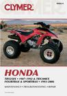 Honda TRX250X 87-92 & TRX300EX Fourtrax and Sportrax 93-06 Cover Image