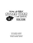 Sean Gibbs' STAGE KISS Vocal Score By Craig Russell Mason, M. Marlin White Cover Image